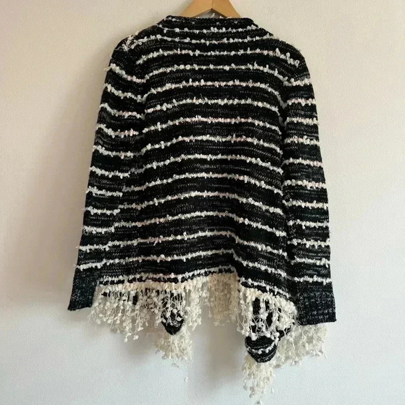 La Fee Verte Open Front Slouchy Cardigan Boho M - Picture 9 of 9